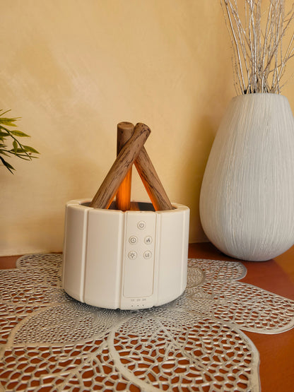 Diffuseur d’huiles essentielles Brasero effet feu de bois