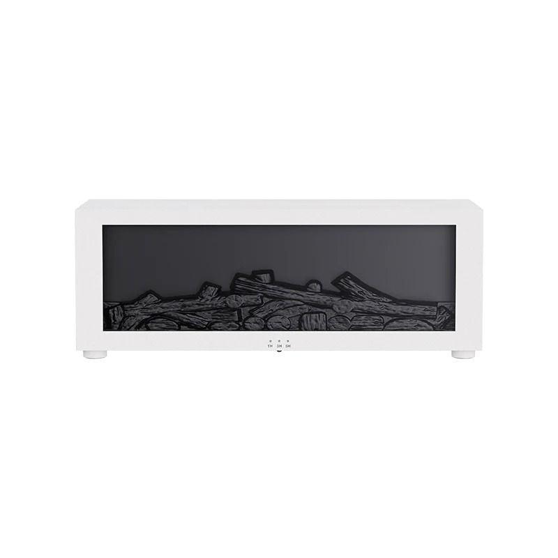 Diffuseur ultrasonique blanc design flamme LED