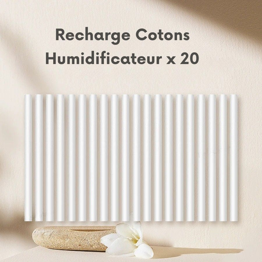 Recharges Coton pour Humidificateur — Lot de 10 ou 20