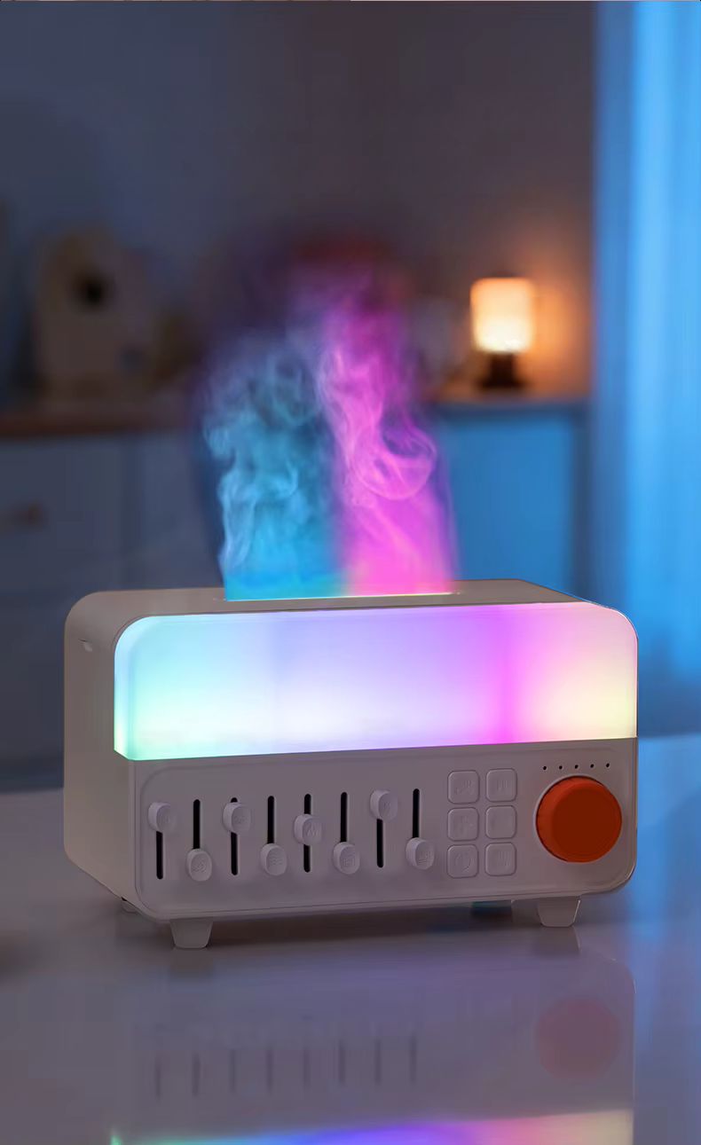 Sonoria™ – Diffuseur d’Huiles Essentielles, Bruit Blanc & Enceinte Bluetooth Relaxante