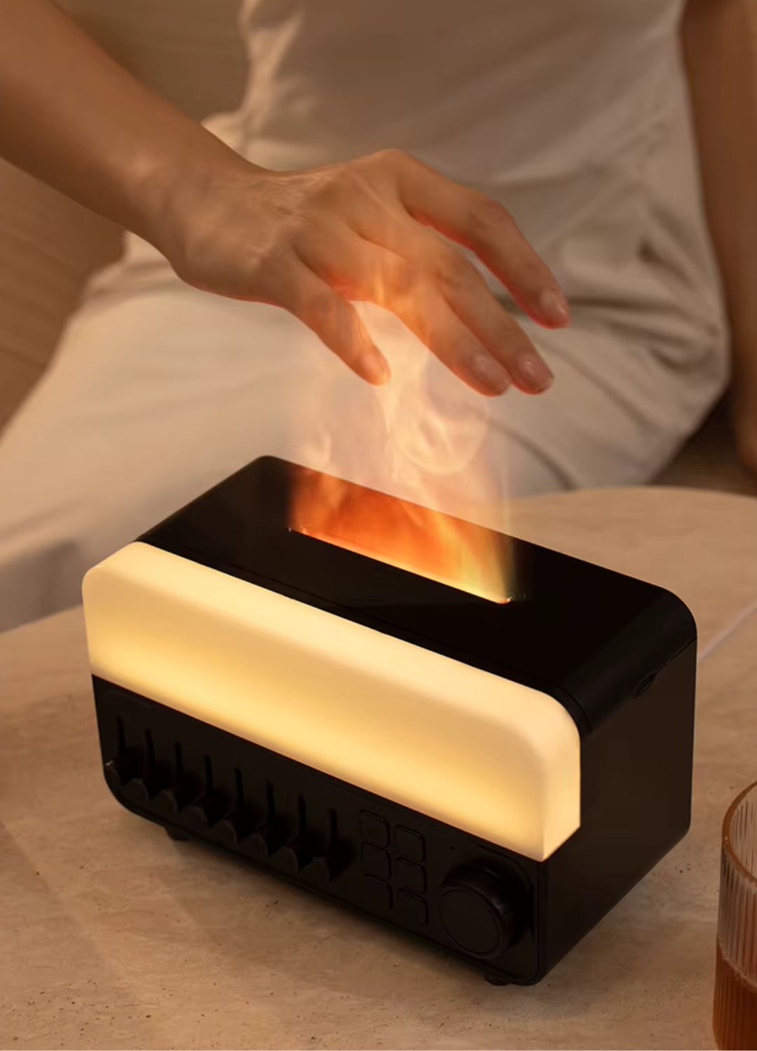 Sonoria™ – Diffuseur d’Huiles Essentielles, Bruit Blanc & Enceinte Bluetooth Relaxante
