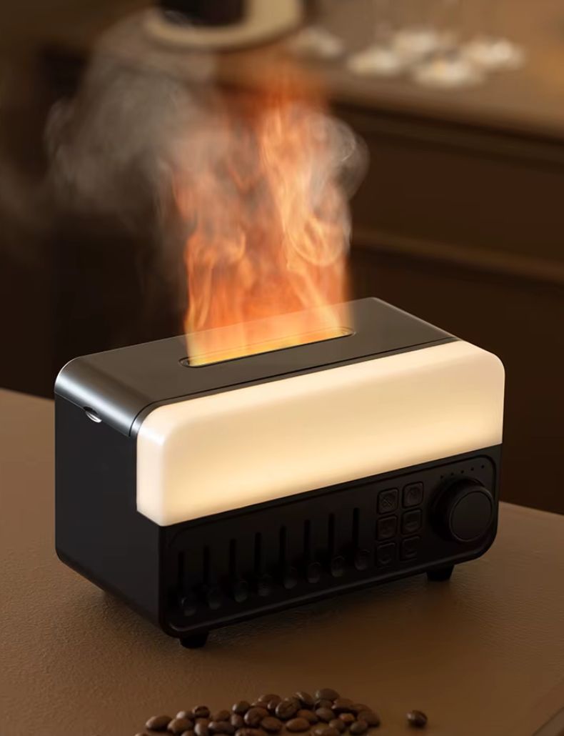 Sonoria™ – Diffuseur d’Huiles Essentielles, Bruit Blanc & Enceinte Bluetooth Relaxante