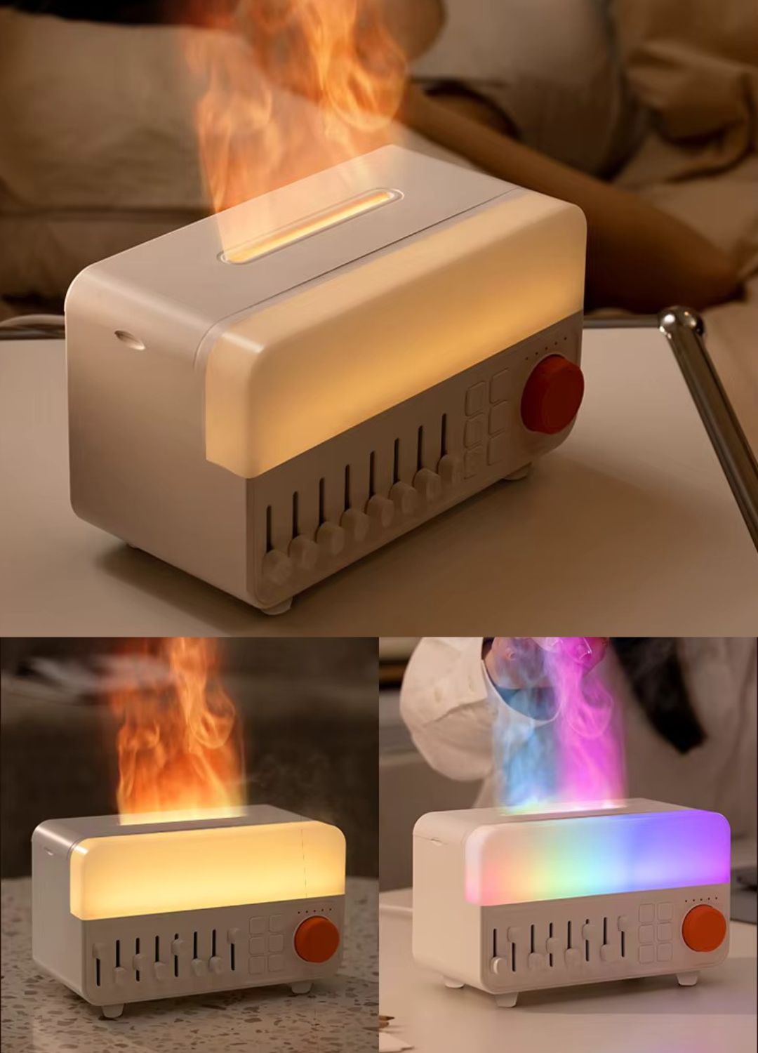 Sonoria™ – Diffuseur d’Huiles Essentielles, Bruit Blanc & Enceinte Bluetooth Relaxante